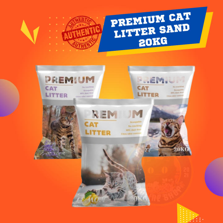 Premium Cat Litter Sand 20kg Super Clumping Dust Free Bentonite Pasir