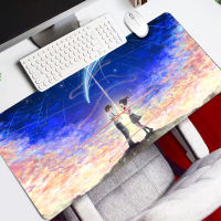 Japan Anime Your Name Mouse Pad Art Table Mats Office Carpet Desk Pad Mouse Mat Black Big Gaming Mousepads Rubber Mat for Computer Table