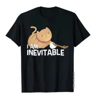 Funny Cat Shirt I Am Inevitable Humorous Evil Graphic Tee T-Shirt Cotton Men Tops Shirts Leisure Top T-Shirts Party New Design XS-4XL-5XL-6XL