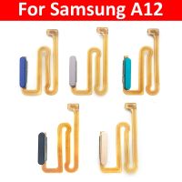 New For Samsung Galaxy A12 A125 A125F Home Button Fingerprint Sensor Flex With Power Key Button Flex Cable