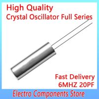 10PCS/Lot 2Pin 2060 6MHZ Frequency Resonator Oscillator Quartz Crystal Cylender 2*6mm 20PF ±20PPM Passive Crystal Oscillator