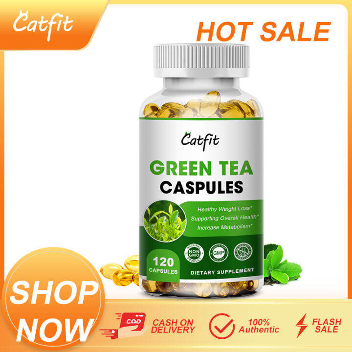 Green Tea Extract Capsules 100 Standardized for Natural Energy Heart
