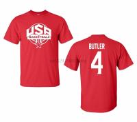 USA Mens Basketball Jimmy Butler 4 FRONT BACK Mens Tee Shirt 1456