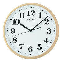 นาฬิกาแขวนผนัง ตัวเรือนพลาสติก SEIKO รุ่น QXA697A สีครีมหน้าปัดสีขาว ขนาดตัวเรือน 33 ซม. Quartz 3 เข็ม เครื่องเดินเรียบ