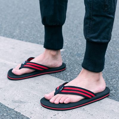 【CC】☃  Brand Flip Flops Men Shoes Platform Sandals Beach Slippers Shoe Large Size 48
