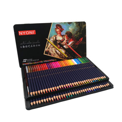 Watercolor Pencils Iron box Colored Pencil 100 Colored Oil Pencils Professional Pencils For Drawing School Supplies