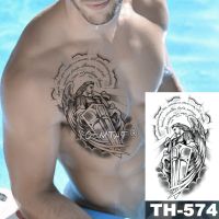 Skull Viking Samurai Warrior Temporary Tattoo Sticker Ares Waterproof Tatto Hero Wings Body Art Arm Fake Tatoo Men Women Stickers