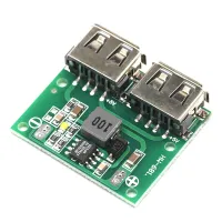 เอาต์พุต USB สองทางตัวควบคุมชาร์จในรถ3A 6-26V แบบ Step-Down Board 9V 12V 24V ถึง5V โมดูลพลังงานชาร์จ Step-Down DC-DC