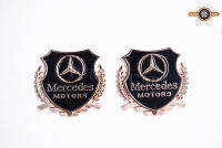 โลหะสัญลักษณ์รถลำต้นด้านข้างปีกพิทักษ์รูปลอกป้ายสติกเกอร์สำหรับ Mercedes