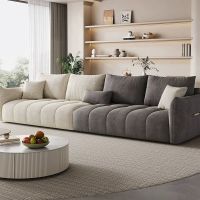 GAZZSI Frosted cloth Fabric sofa set living room modern three- or four-person sectional Furniture