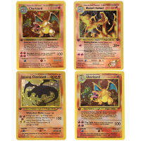 Pokemon Basis ชุด 1996 จาก Engels การ์ด Pikachu DIY เกม Pokemon Shining Charizard คอลเลกชันเกมการ์ดของขวัญของเล่น-fhstcjfmqxjkf