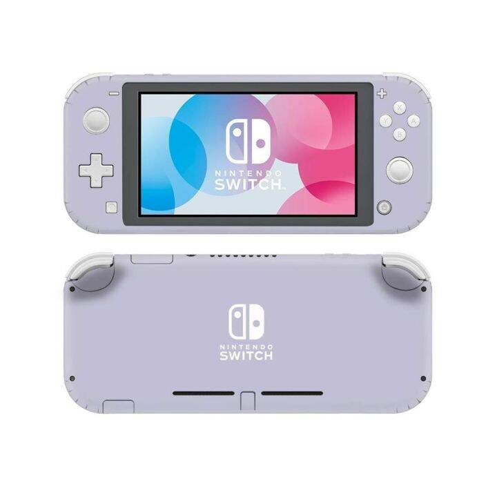 รูปลอกสติ๊กเกอร์สกิน-nintendoswitch-สีชมพูม่วงแท้สำหรับ-nintendo-switch-lite-protector-จอยเกม-nintend-switch-lite-สติ๊กเกอร์สกิน