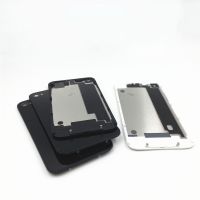 เคสฝาหลังโทรศัพท์ใหม่ของแท้สำหรับ Iphone 4 4G 4S กระจกหลังฝาปิดครอบแบตเตอรี่