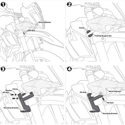 Motorcycle Fog Lamp Bracket Headlight Bracket Accessories For KTM 790Adventure R 790 Adventure 2019-2023 2020 2021 2022