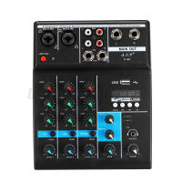 Professional 4 Channel Bluetooth Mixer Audio Mixing DJ Console With Reverb Effect For Home Karaoke USB Live Stage KTV Hot