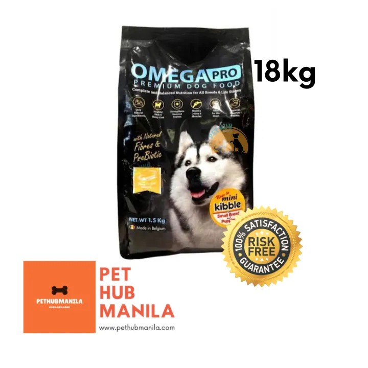 Omega Pro Premium Dry Dog Food 18kg (Salmon Mini Kibble) | Lazada PH