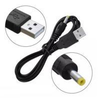 1 ชิ้น สาย USB ชาย 4.0x1.7 มม. DC 5V 1A 4.0*1.7 ชาย 80 ซม. USB Power Charge สำหรับ Sony PSP