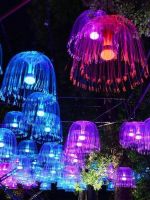 Internet Celebrity Jellyfish Lamp Fiber Optic Lamp KTV Wedding Decoration Chandelier Restaurant Starry Sky Bar Decoration Lamp Romantic Atmosphere Lamp 【SEP】