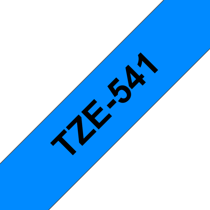 brother-p-touch-tape-tze-541-เทปพิมพ์อักษร-ขนาด-18-มม-ตัวหนังสือดำ-บนพื้นสีน้ำเงิน-แบบเคลือบพลาสติก-ของแท้