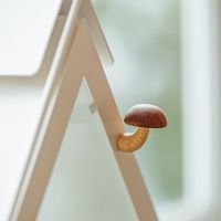 Creative 3D Wooden Mushroom Fridge Magnet Refrigerator Sticker Message Board Reminder Fridge Magnets Home Decoration Gifts