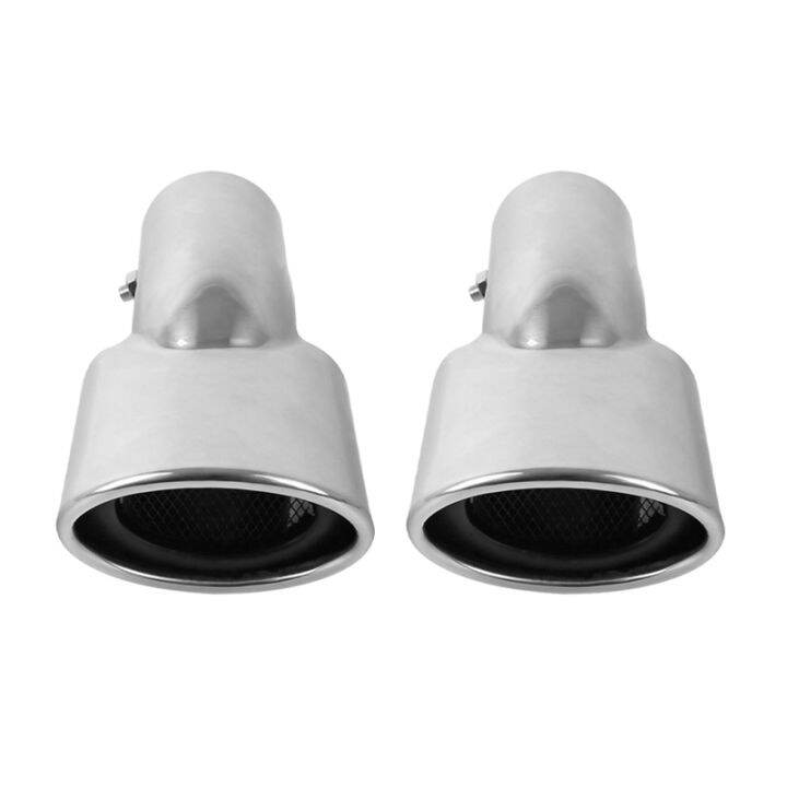 2X Rear Exhaust Muffler End Tail Pipe Outlet Tips for Honda Civic 10Th