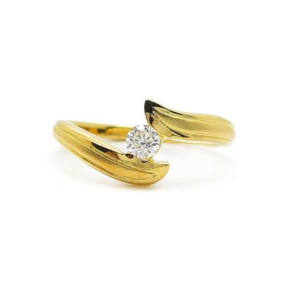 แหวนพ่นทราย แหวนเพชร แหวนเพชร cz แหวนผู้หญิงมินิมอล แหวนผู้หญิงแฟชั่น ชุบทองแท้ ชุบทอง 24k แหวนชุบทองไม่ลอก บริการเก็บเงินปลายทาง