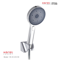 Karat Faucet ฝักบัวสายอ่อนปรับน้ำ 3 ระดับ ขนาด 13 ซม. พร้อมสายสแตนเลส 304 รุ่น KS-43-233-50