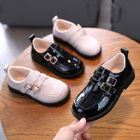 Children Leather Shoes for Girls Black Leather Flats for Kids Formal Performance Simple Oxfords Classic PU Patent Leather Soft