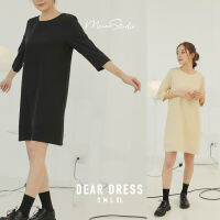 [Dear Dress] เดรสทรงเบสิค ทรงแขนยาวที่สามารถได้ได้ทุกโอกาสจริงๆ จะใส่แจ๊คเก๊ตหรือเชิ้ตโอเวอร์ไซส์คลุมเพิ่มเลเยอร์ก็เก๋มากกก