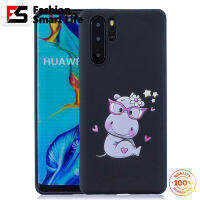 สำหรับการ์ตูน HUAWEI P30 Pro สายคล้องแบบมีเคสป้องกันเต็มตัวแบบ TPU นิ่มภาพสีน่ารักฝาหลังกันลื่นกันกระแทก