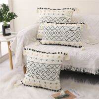 Nordic Pillow Cover Back Embroidery Sofa Pillow Cushion Pillow Cotton Pillow Cover Bedside Cushion Cover