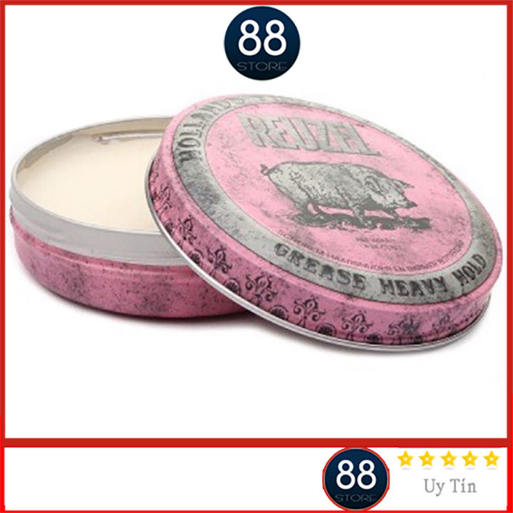 Sáp Vuốt Tóc REUZEL Pink Greasy Heavy Hold Pomade - Pomade Heo ...