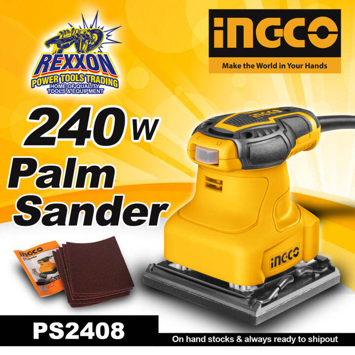 INGCO 240W Palm Sander PS2408 Rexxon Power Tools Trading Lazada PH