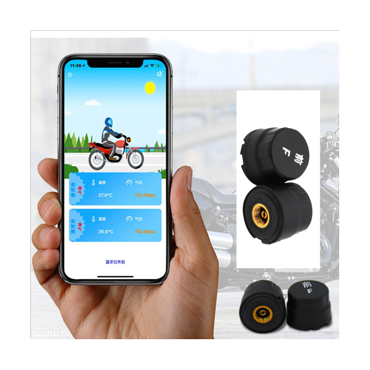 motorcycle-tire-pressure-monitor-tire-pressure-monitoring-system-sensor-external-bluetooth-wireless-app-locomotive-detection-general-alarm