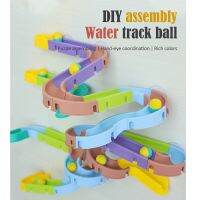 【cw】 Baby Race Shower Pipeline Assembling Tracks Balls Set Bathtub Kids Game