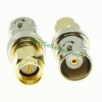 SMA Male Plug To Connector BNC Female M/F Radio Antenna Connector RF Coax Coaxial Adapter Electrical Connectors