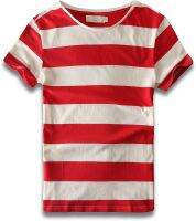 Zecmos Mens Stripes T-Shirts Casual Slim Fit Tshirts Striped Tees Top