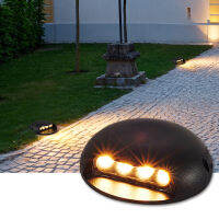 DC12V LED Ground Light 2W 3W 4W สวน LED ชั้นบันไดขั้นตอนถนนฝัง Yard Spotlight ภูมิทัศน์แสงกลางแจ้ง *