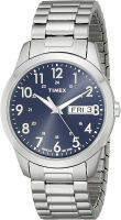 Timex Mens South Street Sport Watch Silver-Tone/Blue