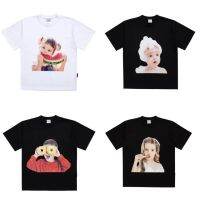 ┅◘ Adlv Trendy Fashion Pure Cotton Comfortable Round Neck Cute T-shirt for Men and Women S-5XL