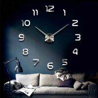 6 kinds Mute Wall Clock DIY Mirror Acrylic Digital Clock Room Decor Wall Sticker Simple Modern Bedroom Decoration Living Room