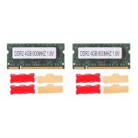 2X 4GB DDR2 Laptop Ram+Cooling Vest 800Mhz PC2 6400 SODIMM 2RX8 200 Pins for Intel AMD Laptop Memory Ram