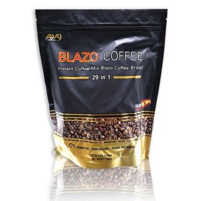 BLAZO COFFEE กาแฟ เพื่อสุขภาพ (29 IN 1) เซต 1 ห่อ ตรา เบลโซ่ คอฟฟี่ ผลิตจากเมล็ดกาแฟ(1ห่อ : 20ซอง)