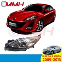 Mazda 3 Mazda3 Axela Sedan 2009-2013 ไฟหน้าสำหรับ ไฟหน้า โคมไฟหน้า ไฟหน้า​โปรเจค​เตอร์​ โคมไฟหรถยนต์ เลนส์กระจก headlamp headlight front light lens