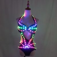 【YD】 Color Lights Jacket Coat Jazz Bar Ds New Dj Nightclub Gogo Lead Dancer Group Costume