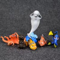 6Pcs/Set 4-10cm Cartoon Anime Disney Finding Nemo Dory Action Figure Toys Posture Model Anime Collection Figurine Animals Doll
