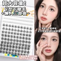 [COD] V-shaped lower eyelashes lazy trilogy eyelash book! Super large capacity 12 rows of daily natural single cluster novice