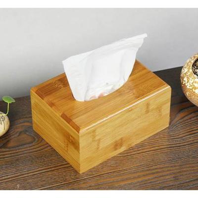 （A SHACK）▪❖ Fashionable simple bamboo tissue box storage living room pumping paper pure natural materials