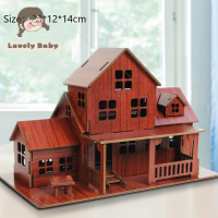 CCC 3D ไม้จิ๊กซอว์สถาปัตยกรรม DIY House Villa KIDS Boys Girls educational