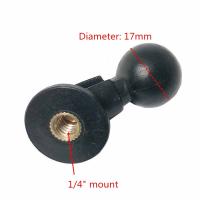 ☽⊙☼ Jadkinsta 50PCS 17mm Ballhead Adapter to 1/4 Mount Holder for Tripod Selfie Handle Grip Stand Ball Mount Converter